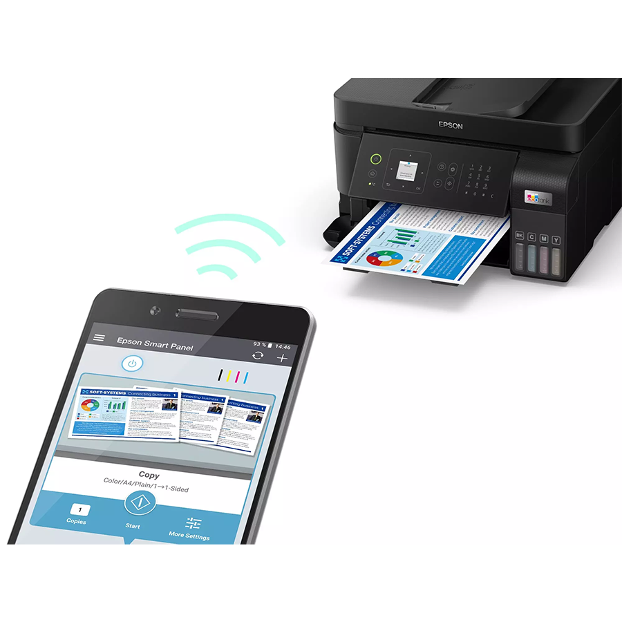 Epson L5590 štampač EcoTank AiO 33 str./min monohromatski 20 str./min u boјi Vi-Fi/LAN