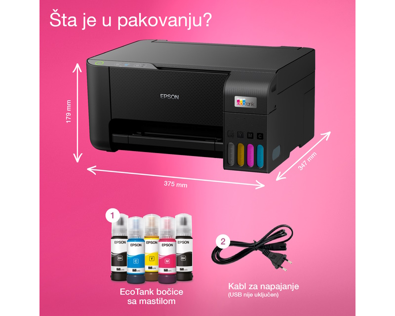 EPSON L3230 EcoTank ITS multifunkcijski inkjet štampač