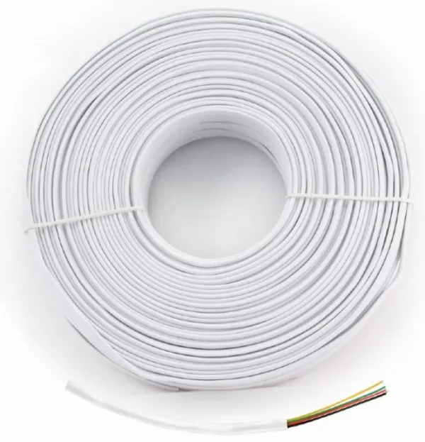 Gembird TC1000S-100M Telefonski kabl 4 žice 100m, Beli