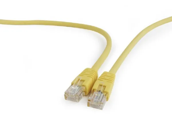 Gembird PP12-5M/Y Mrežni kabl UTP CAT5e 5m, Žuti