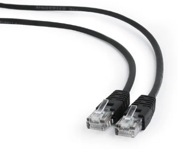 Gembird PP12-10M/BK Mrežni kabl UTP CAT5e 10m, Crni
