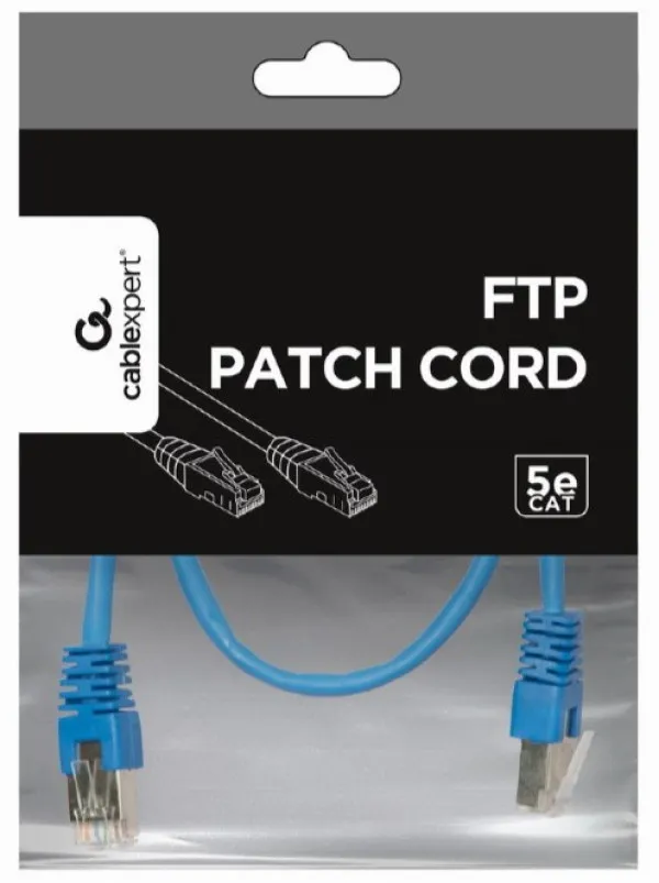 Gembird PP22-0.5M/B Mrežni kabl FTP Cat5e 0.5m, Plavi