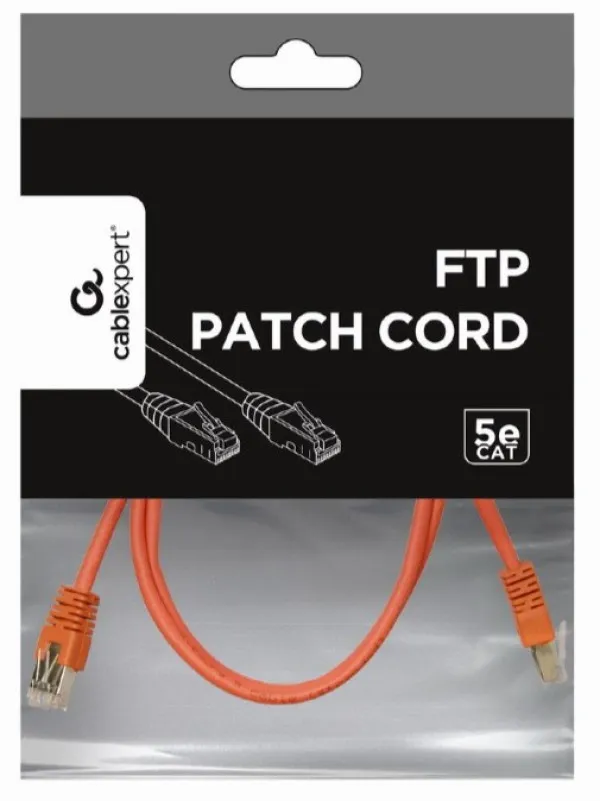 Gembird PP22-1M/R Mrežni kabl FTP Cat5e 1m, Red