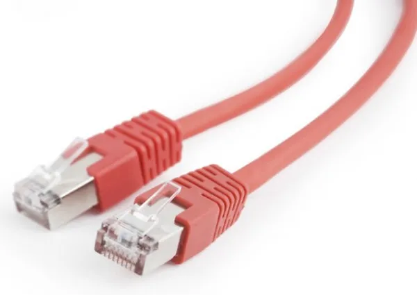 Gembird PP22-1M/R Mrežni kabl FTP Cat5e 1m, Red