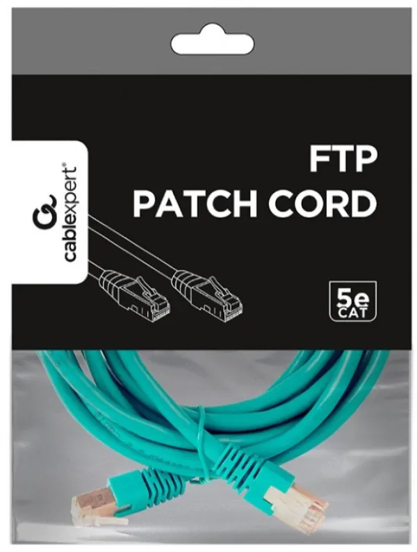 Gembird PP22-2M/G Mrežni kabl FTP Cat5e 2m, Zeleni