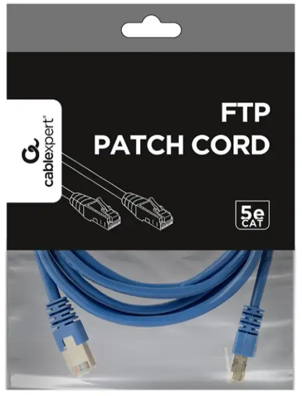 Gembird PP22-2M/ B Patch Mrežni kabl FTP Cat6e 2m, Plavi