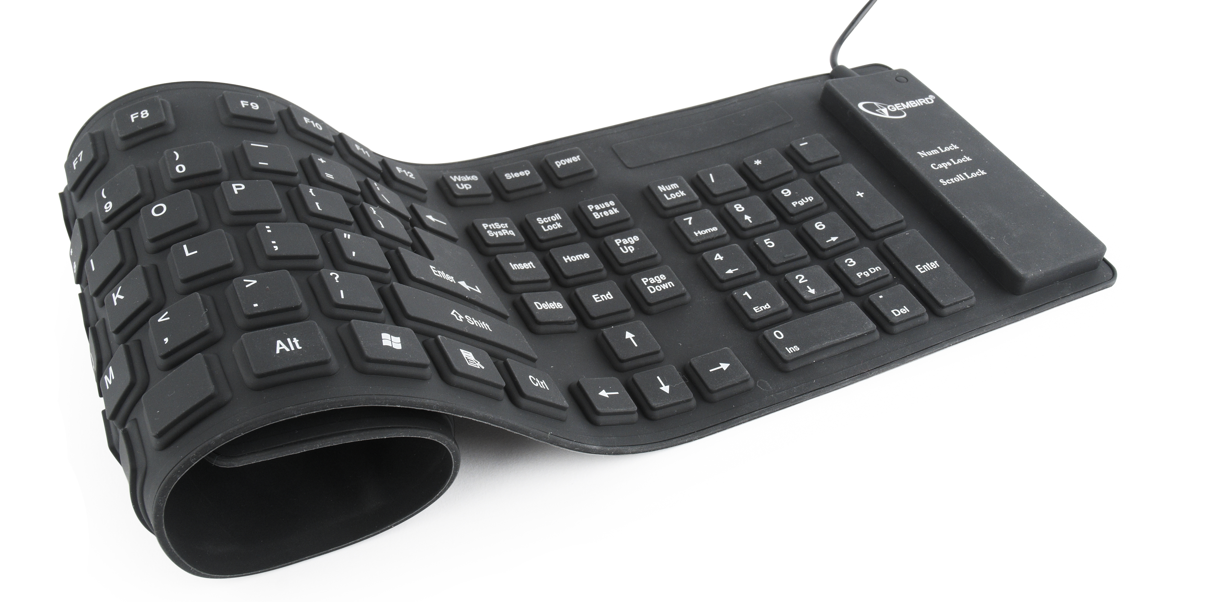 Gembird tastatura USB + PS/2 QWERTY, Crno