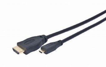 Gembird HDMI-M/micro HDMI-M kabl 1.8 m tip A (Standardni) HDMI tip D (Mikro), Crni
