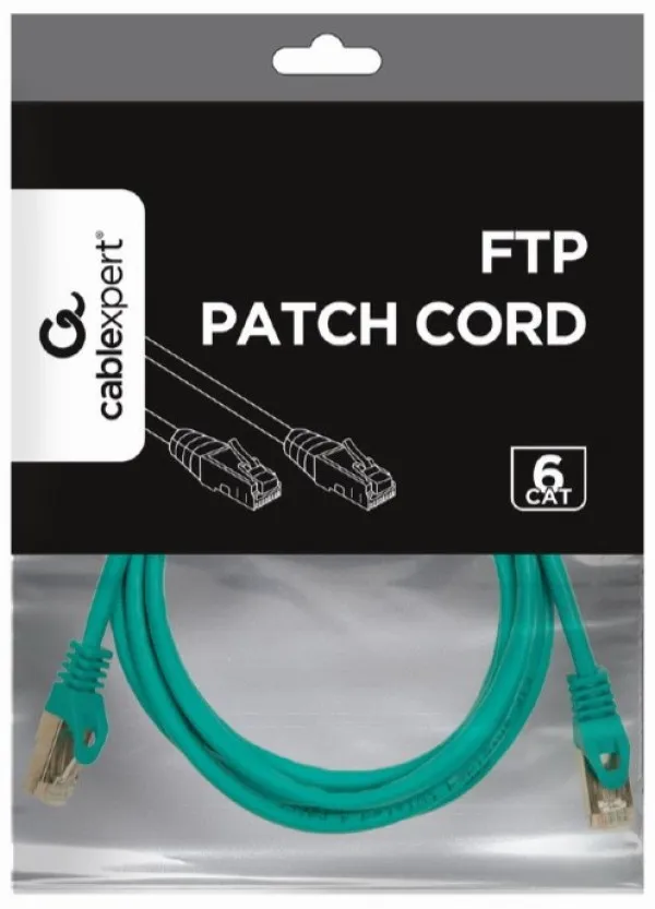 Gembird PP6-2M/G Mrežni kabl CAT6 FTP 2m, Zeleni