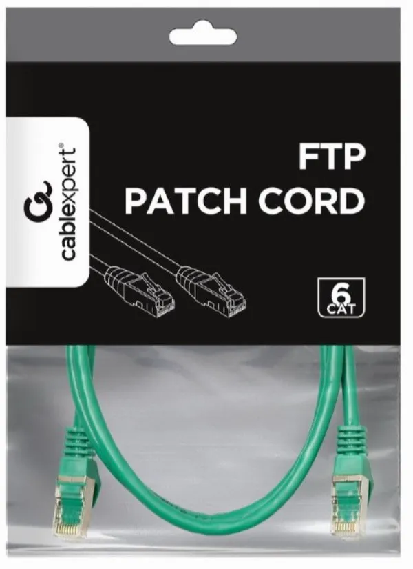 Gembird PP6-3M/G Mrežni kabl CAT6 FTP 3m, Zeleni