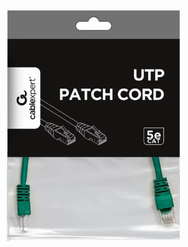 Gembird PP12-0.25M/G Mrežni kabl UTP CAT5e 0.25m, Zeleni