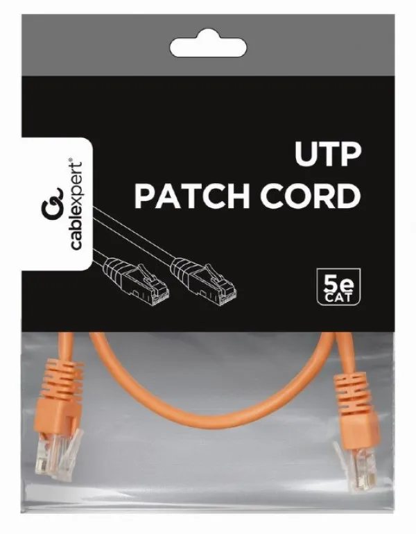 Gembird PP12-0.25M/O Mrežni kabl UTP CAT5e 0.25m, Narandžasti