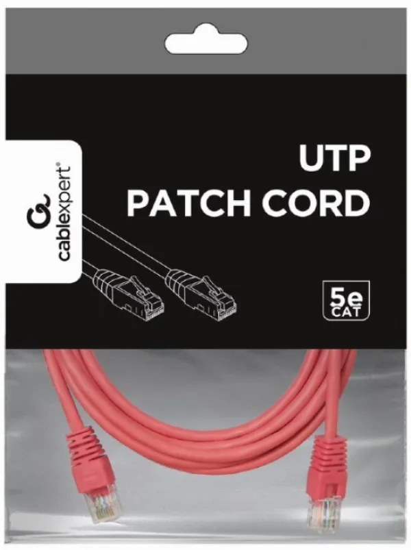 Gembird PP12-3M/RO Mrežni kabl CAT5e 3m, Rozi
