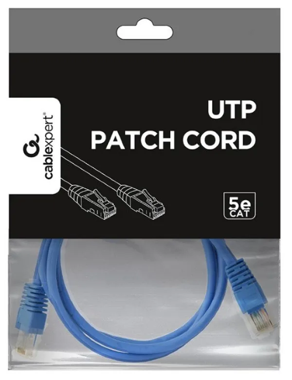 Gembird PP12-1.5M/B Mrežni kabl UTP CAT5e 1.5m, Plavi