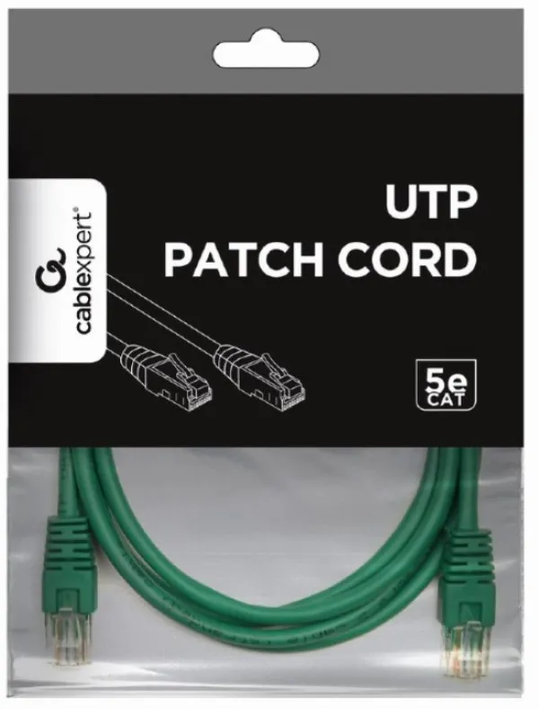 Gembird PP12-1.5M/G Mrežni kabl CAT5e UTP 1.5m, Zeleni