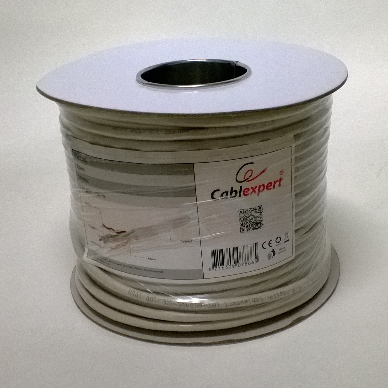 Gembird 100m CAT6 U/UTP Mrežni kabl, Sivi