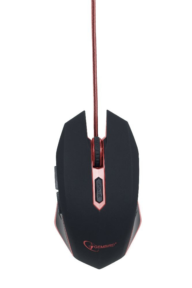 Gembird MUSG-001-R Gejmerski miš Crna/Crvena
