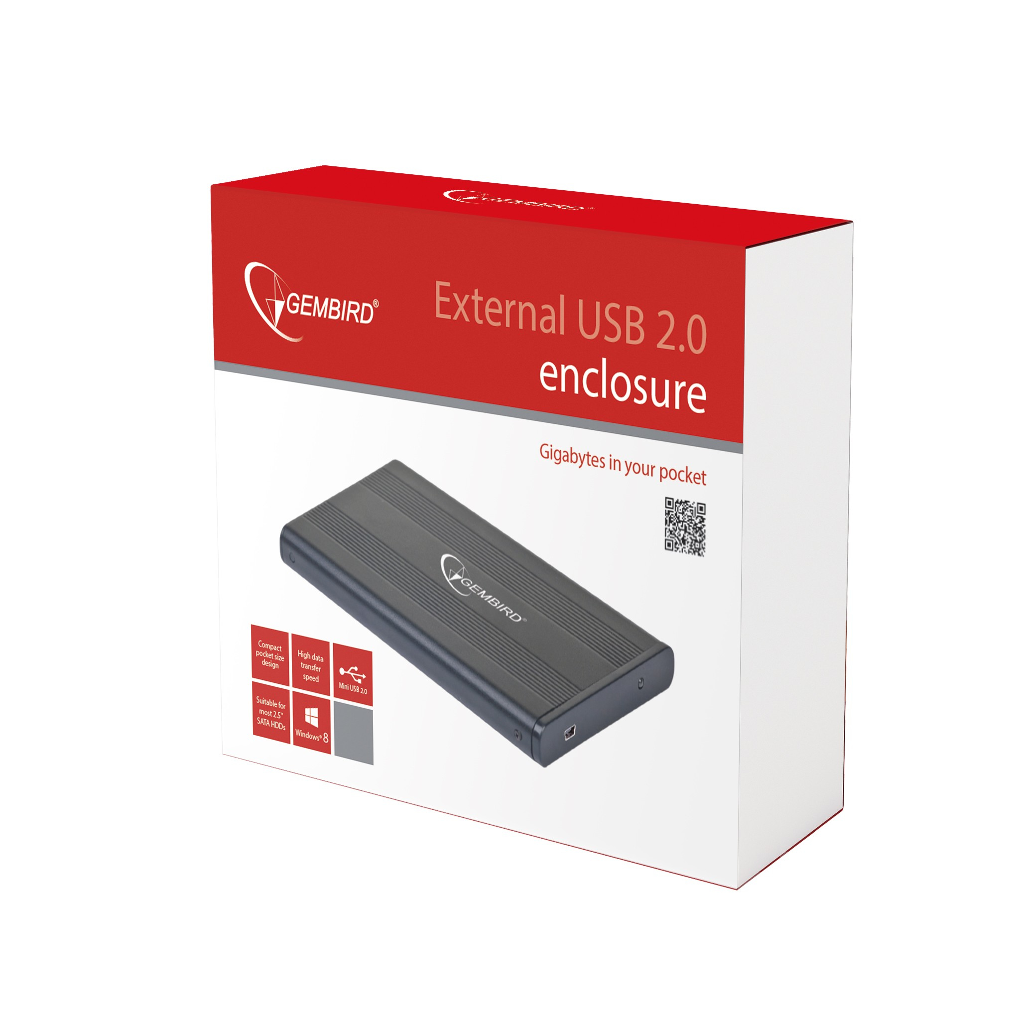 Gembird Eksterni HDD rack za 2.5'' hard diskove SATA disk na USB 2.0/1.1