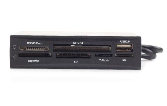 Gembird USB 2.0 interni čitac kartica sa SATA portom