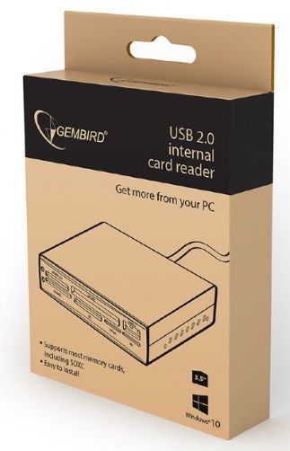 Gembird USB 2.0 interni čitac kartica sa SATA portom