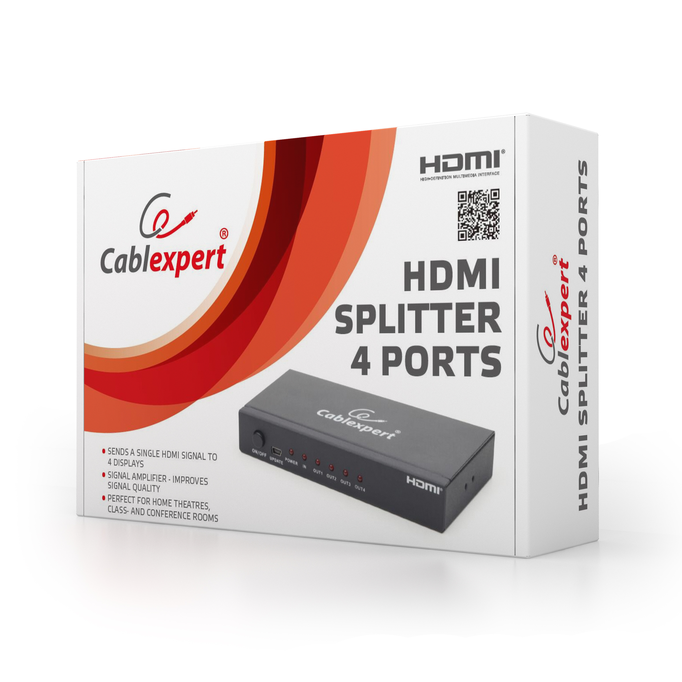 Gembird video razdelnik HDMI 4x HDMI