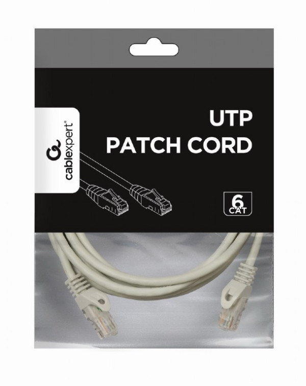 Cablexpert PP6U-3M Mrežni patch kabl LAN UTP Cat6 3m, Bež
