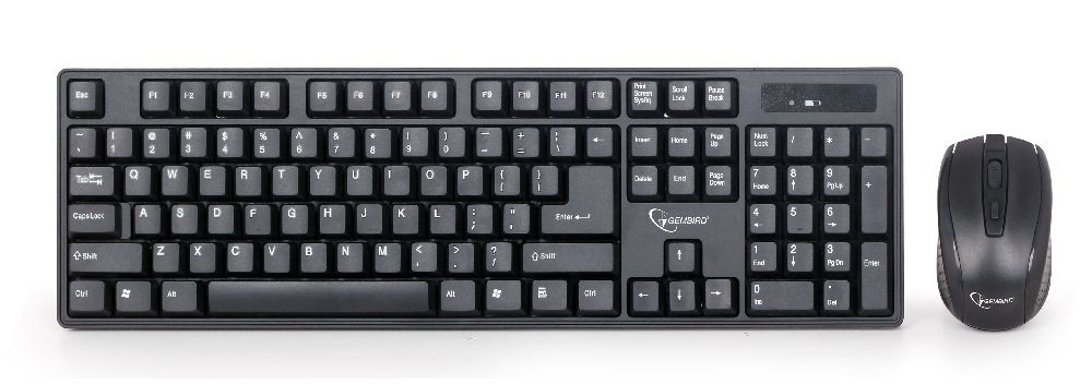 Gembird tastatura Bežična RF QWERTY Engleski, Crno