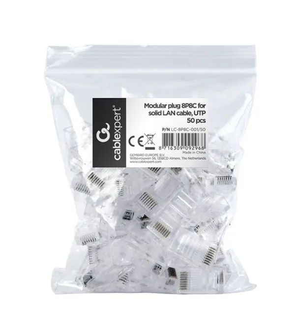 Gembird LC-8P8C-001/50 LAN konektor RJ45 CAT5 50 komada