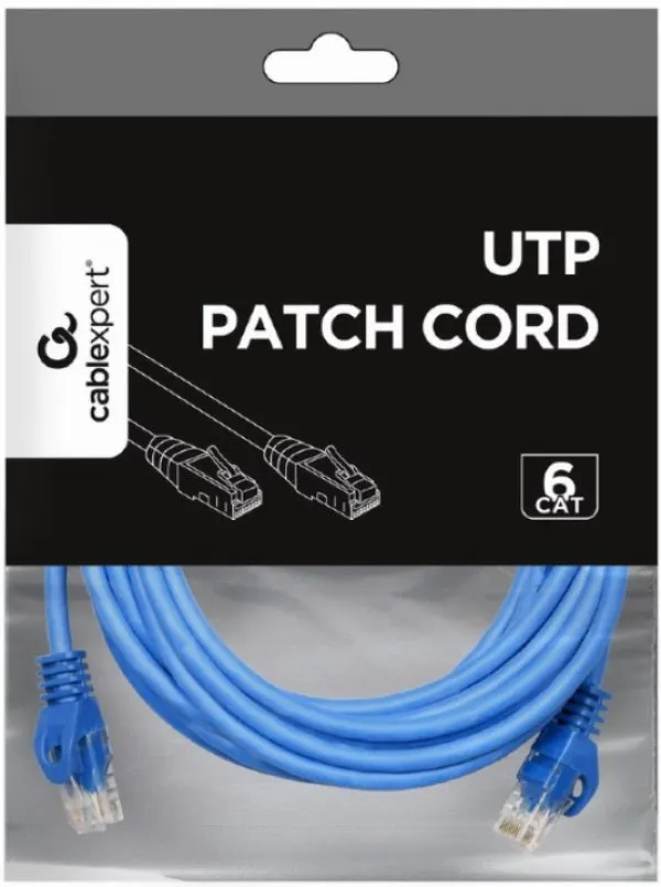 Gembird PP6U-3M/B Mrežni kabl CAT6 3m, Plavi