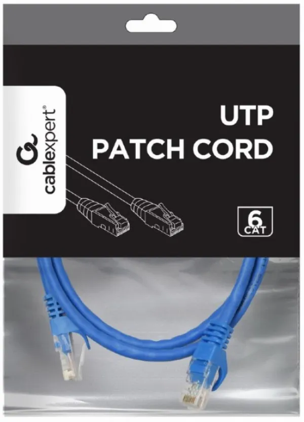 Gembird PP6U-1M/B Mrežni kabl CAT6 1m, Plavi