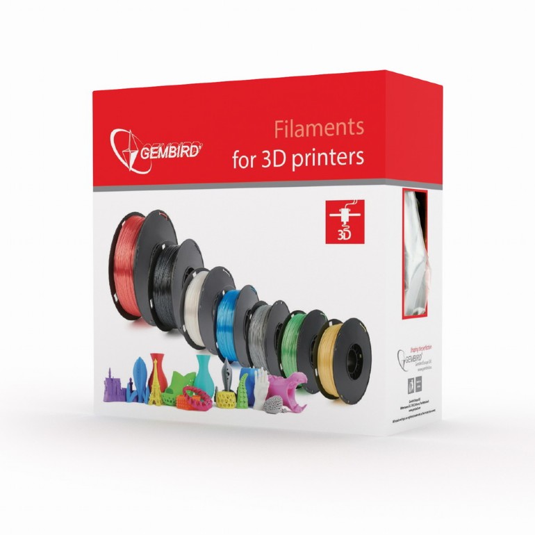 Gembird materijal za 3D štampanje ABS Fluorescentna zelena 1.75mm 1kg, Zelena