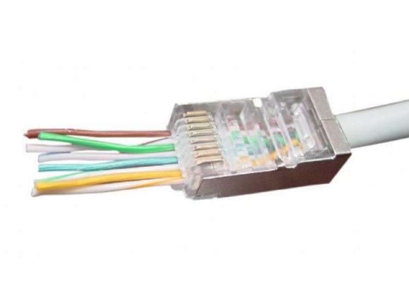 Gembird LC-PTF-01/50 CAT5 FTP plug Universal pass-through 8P8C