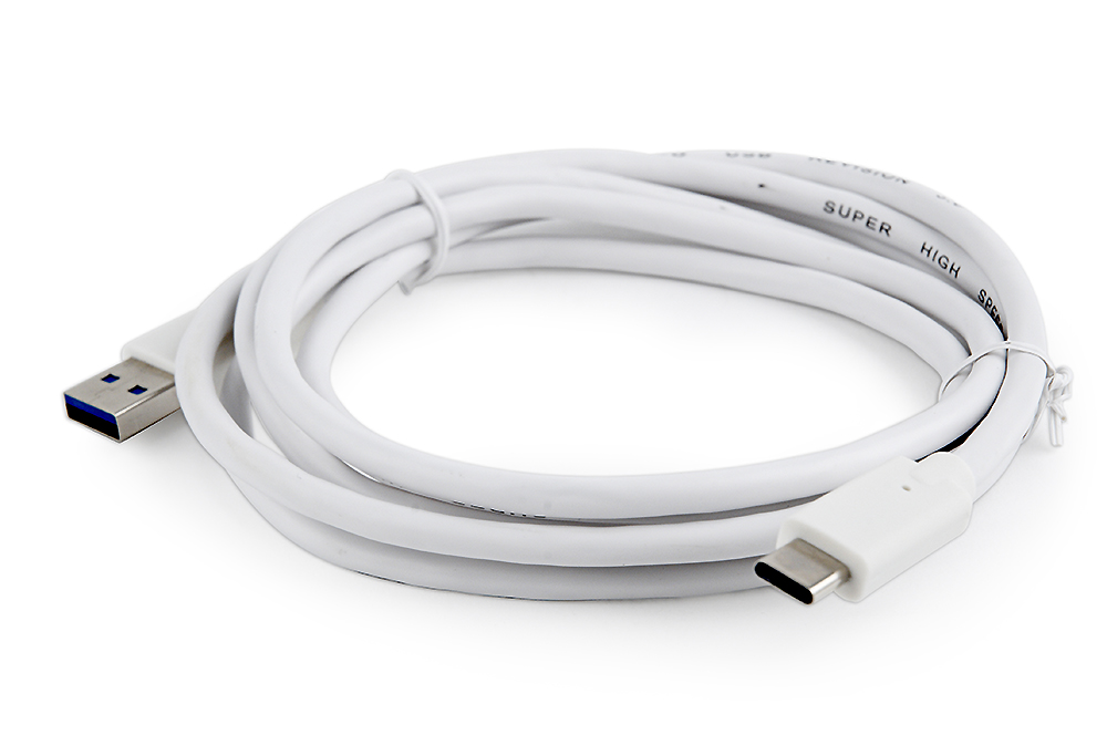 Gembird USB kabl 1,8 m USB 3.2 Gen 1 (3.1 Gen 1) USB A USB C, Belo
