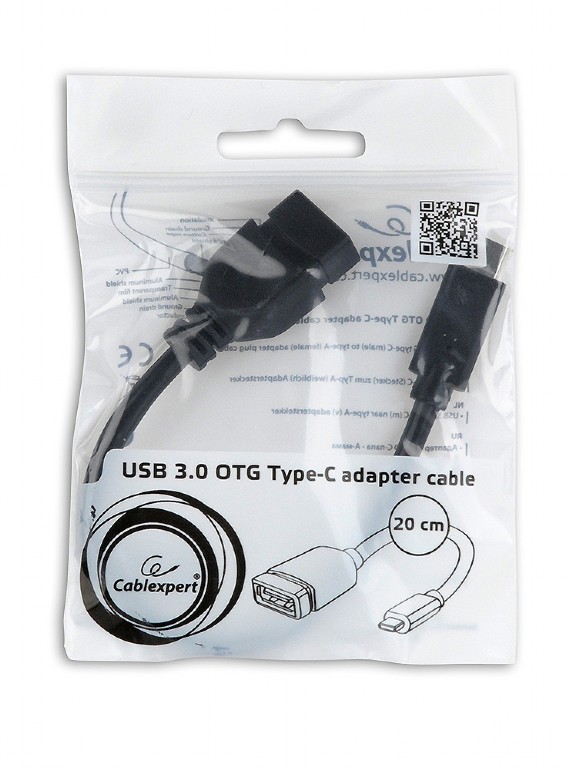 Gembird USB kabl USB tipa C USB tipa A 0,2 m, Crno
