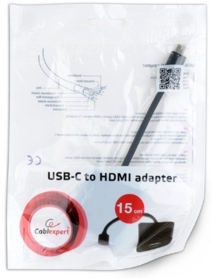 Gembird A-CM-HDMIF-01 Adapter USB-C to HDMI crni, Crni