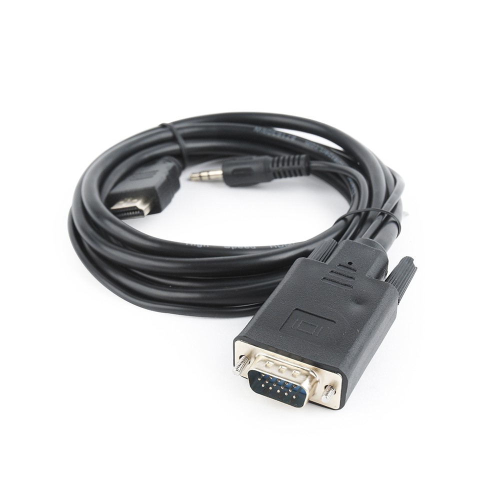 Gembird adapter za video kablove 1,8 m VGA 3.5 mm, Crno