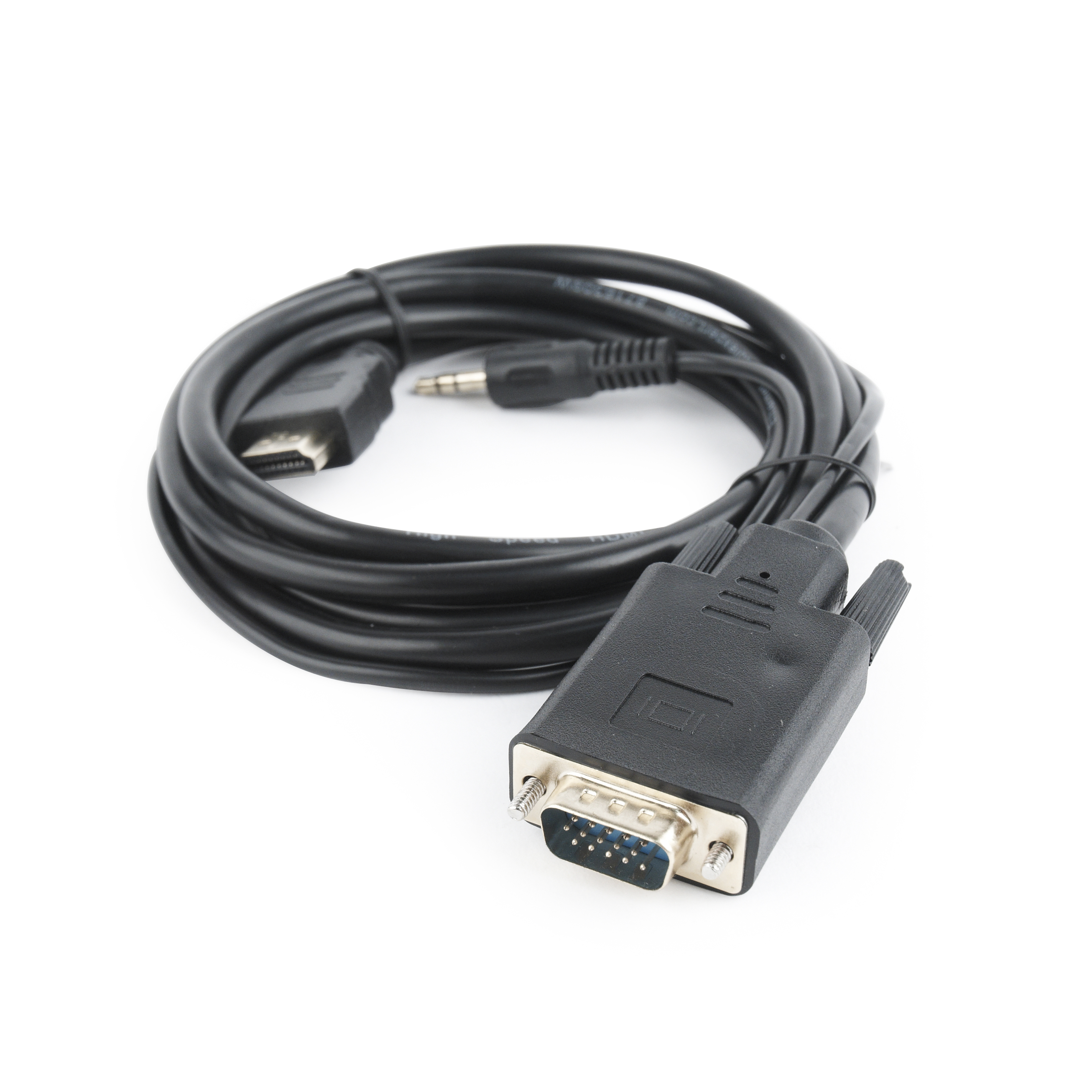Gembird adapter za video kablove HDMI + + 3 m 3.5mm, Crno
