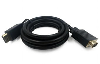 Gembird adapter za video kablove 1,8 m DisplayPort VGA, Crno