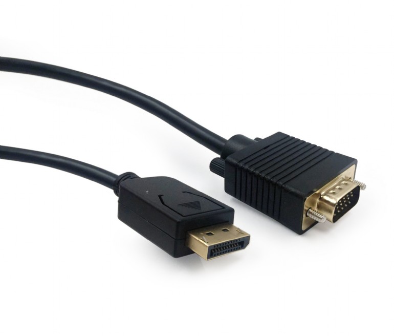 Gembird adapter za video kablove 1,8 m DisplayPort VGA, Crno