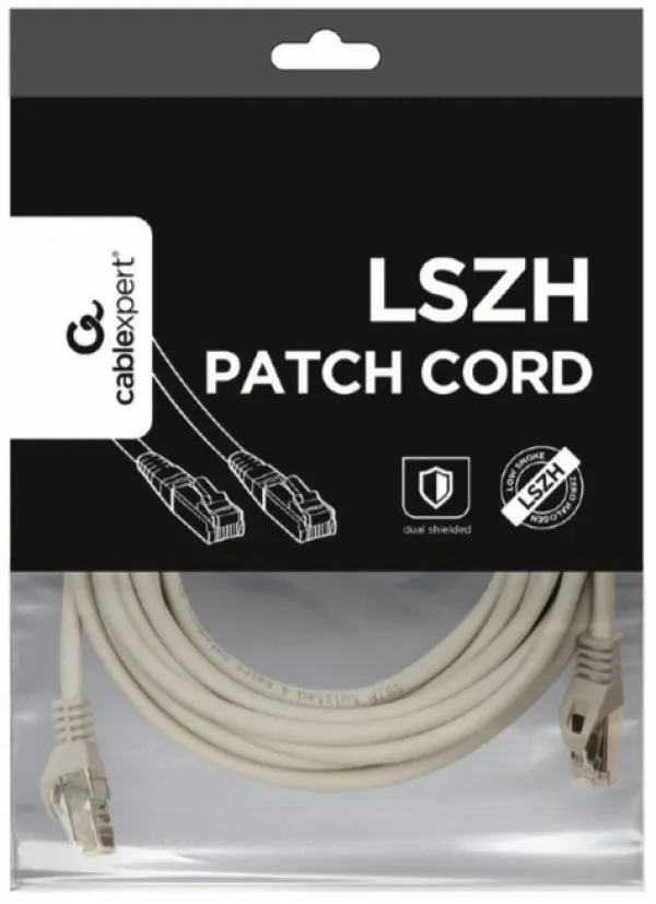 Gembird PP6A-LSZHCU-5M Mrežni kabl SFTP CAT.6A Bakarni LSZH 5m