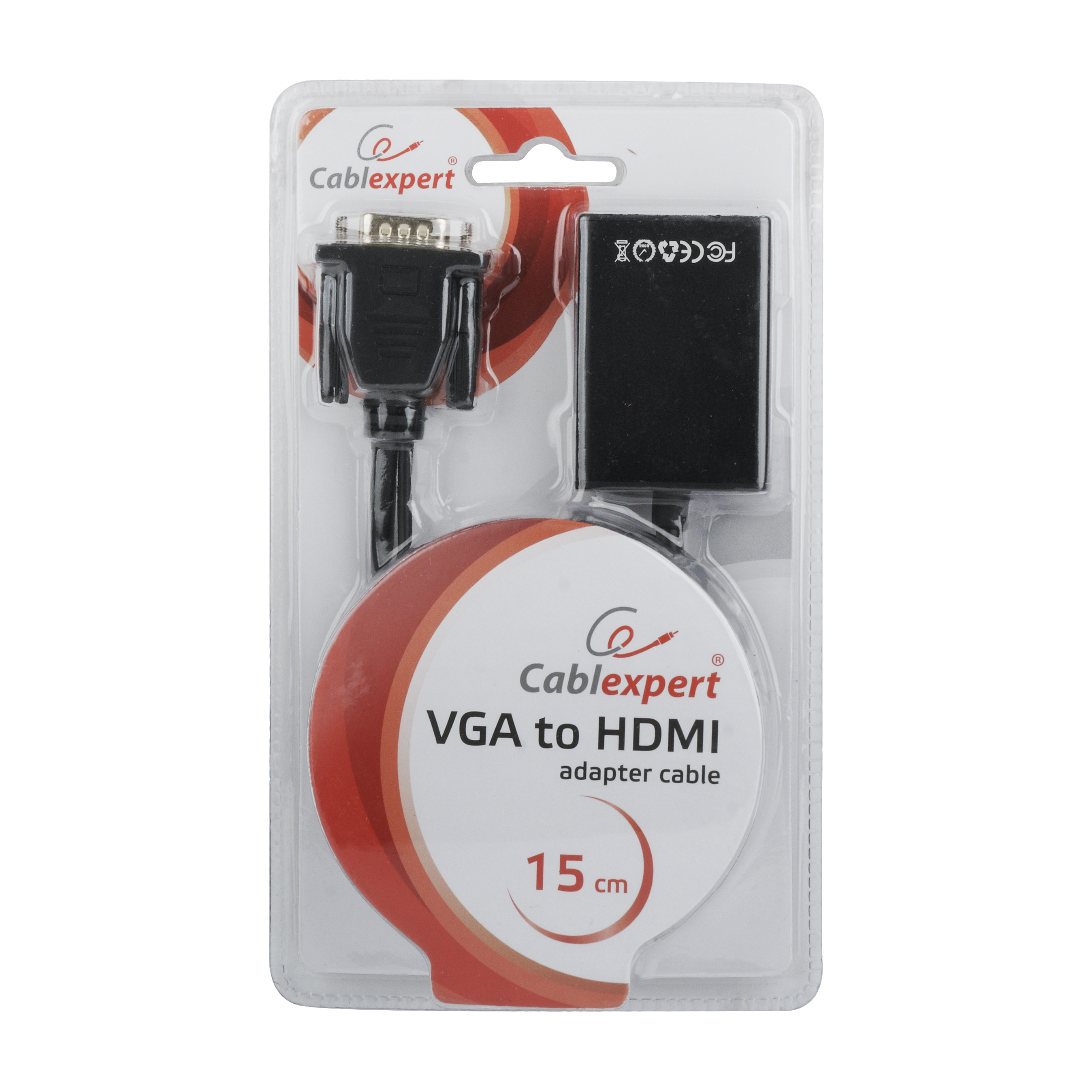 Gembird adapter za video kablove 0,15 m HDMI 19, Crno