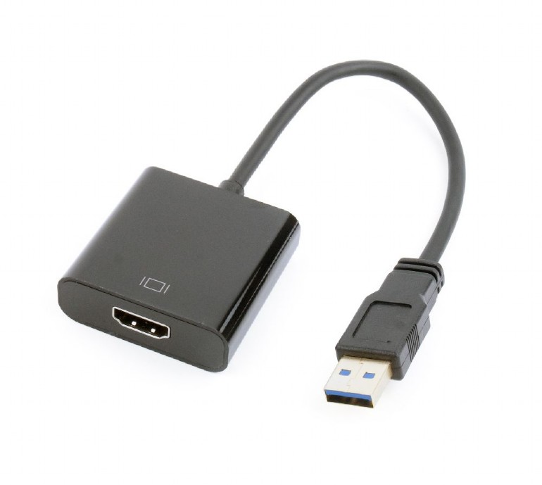 Gembird USB grafički adapter 1920 x 1080 piksela, Crni