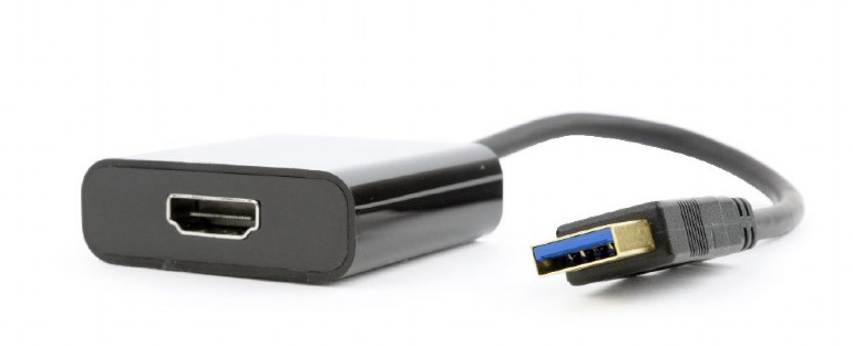 Gembird USB grafički adapter 1920 x 1080 piksela, Crni