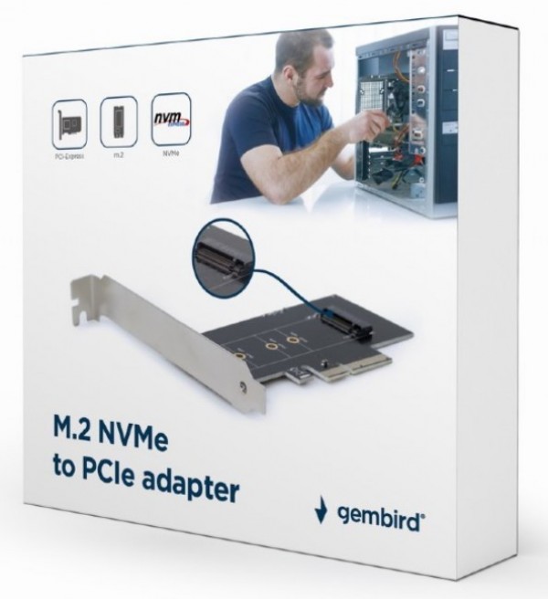 Gembird PEX-M2-01 Adapter sa dodatnim low-profile breketom