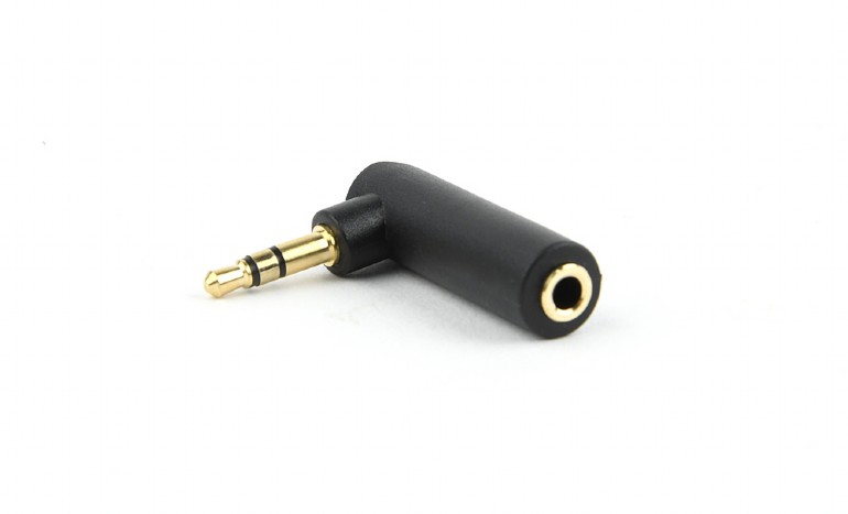 Gembird audio adapter 3.5mm 3-pina (m) na 3.5mm 3-pina (ž), Crni