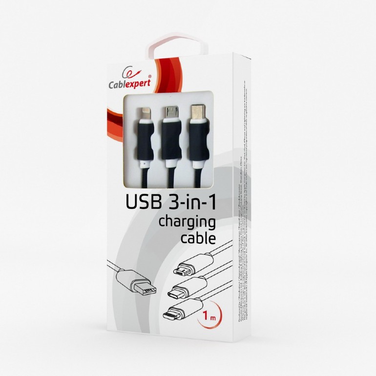 Gembird USB kabl USB 2.0 USB A, Crno