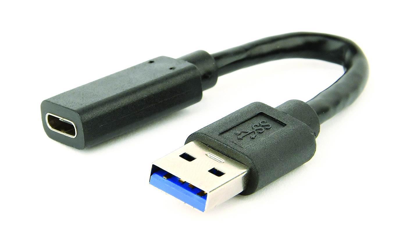 Gembird Adapter USB A na USB C 10cm, Crni