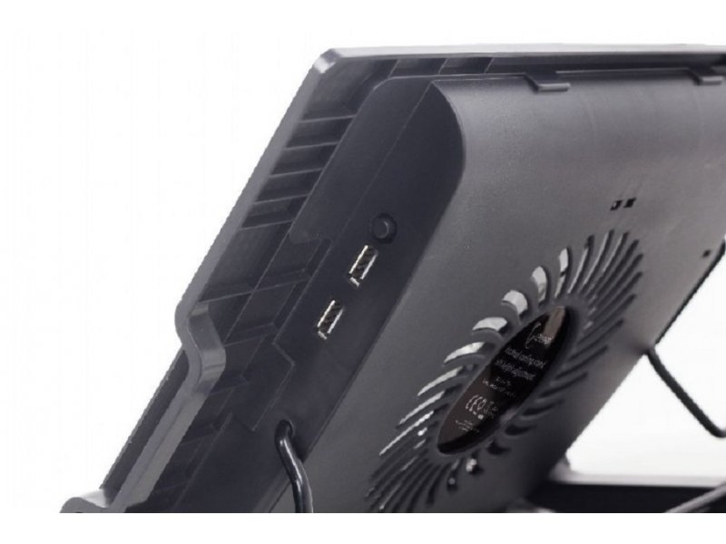 Gembird NBS-1F17T-01 Postolje sa hladnjakom za laptop do 17 inča 15cm ventilaror podešavanje visine LED