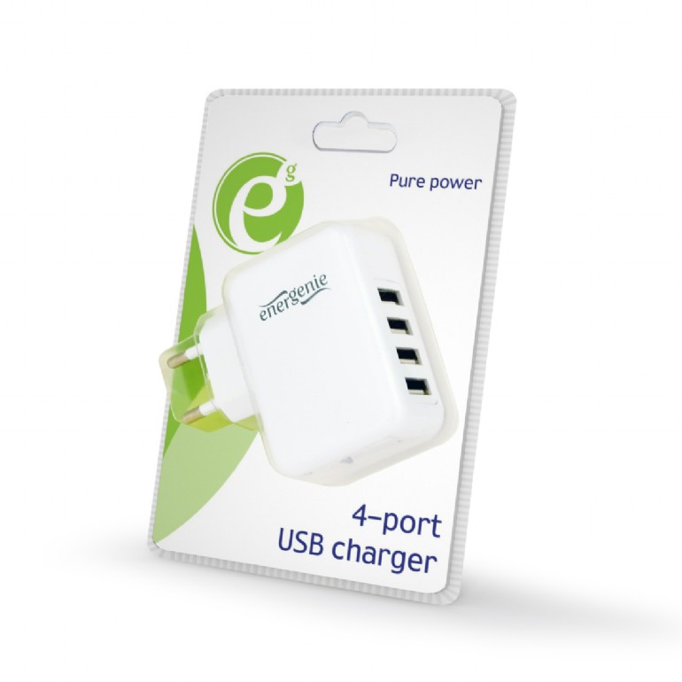 EnerGenie punjač za mobilne uređaje 3.1A, Belo