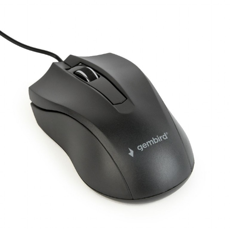 Gembird miš Za levoruke i desnoruke USB tipa A Optički 1000 DPI